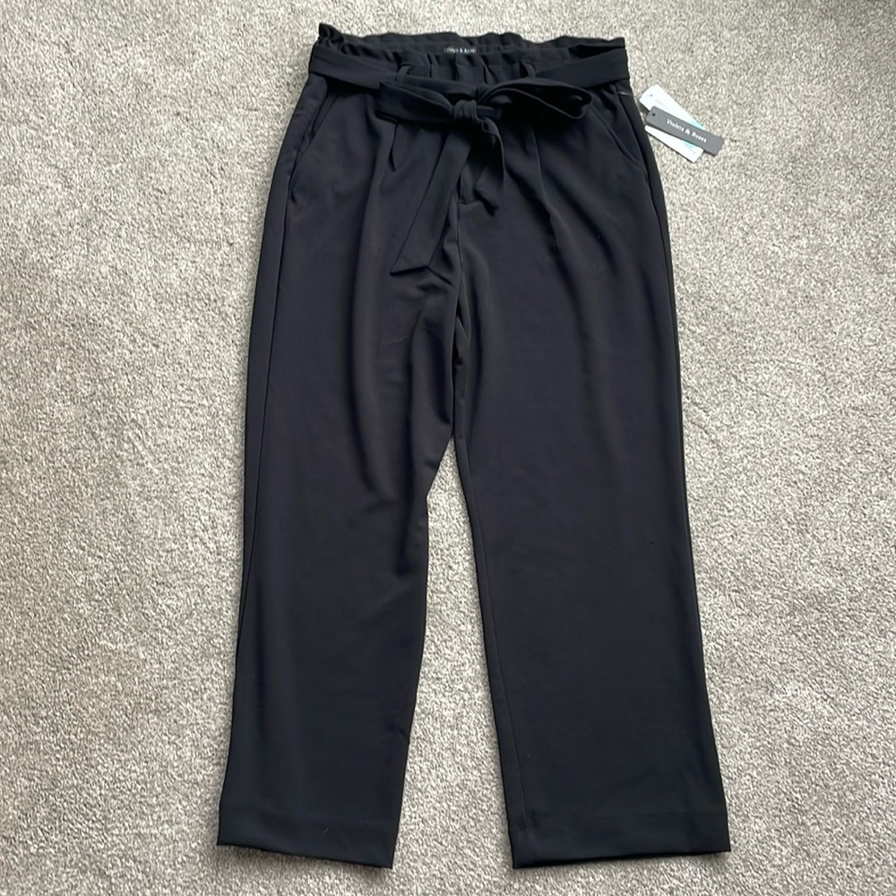 Mauve wide leg pant
